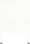 vidaXL - Tv-meubel - 90x30x44 - cm - staal - en - glas - wit
