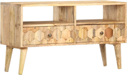 vidaXL - Tv-meubel - 90x30x50 - cm - massief - mangohout