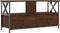 vidaXL - Tv-meubel - 90x33x45 - cm - bewerkt - hout - en - ijzer - bruin - eikenkleur
