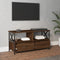 vidaXL - Tv-meubel - 90x33x45 - cm - bewerkt - hout - en - ijzer - bruin - eikenkleur
