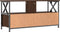 vidaXL - Tv-meubel - 90x33x45 - cm - bewerkt - hout - en - ijzer - bruin - eikenkleur