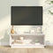 vidaXL - Tv-meubel - 90x35x35 - cm - massief - grenenhout - wit