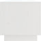vidaXL - Tv-meubel - 90x35x35 - cm - massief - grenenhout - wit