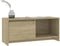 vidaXL - Tv-meubel - 90x35x40 - cm - bewerkt - hout - gerookt - eikenkleurig
