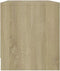 vidaXL - Tv-meubel - 90x35x40 - cm - bewerkt - hout - gerookt - eikenkleurig