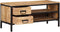 vidaXL - Tv-meubel - 90x35x40 - cm - massief - ruw - mangohout