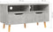 vidaXL - Tv-meubel - 90x40x48,5 - cm - bewerkt - hout - betongrijs