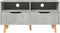 vidaXL - Tv-meubel - 90x40x48,5 - cm - bewerkt - hout - betongrijs