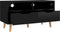 vidaXL - Tv-meubel - 90x40x48,5 - cm - bewerkt - hout - hoogglans - zwart