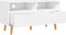 vidaXL - Tv-meubel - 90x40x48,5x - cm - bewerkt - hout - hoogglans - wit
