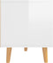 vidaXL - Tv-meubel - 90x40x48,5x - cm - bewerkt - hout - hoogglans - wit