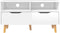 vidaXL - Tv-meubel - 90x40x48,5x - cm - bewerkt - hout - hoogglans - wit