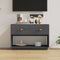 vidaXL - Tv-meubel - 90x40x60 - cm - massief - grenenhout - grijs