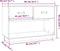 vidaXL - Tv-meubel - 90x40x60 - cm - massief - grenenhout - grijs