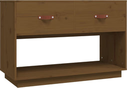 vidaXL - Tv-meubel - 90x40x60 - cm - massief - grenenhout - honingbruin