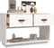 vidaXL - Tv-meubel - 90x40x60 - cm - massief - grenenhout - wit