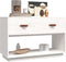 vidaXL - Tv-meubel - 90x40x60 - cm - massief - grenenhout - wit