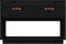 vidaXL - Tv-meubel - 90x40x60 - cm - massief - grenenhout - zwart