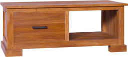 vidaXL - Tv-meubel - 90x50x37 - cm - massief - teakhout