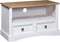 vidaXL - Tv-meubel - 91x43x56 - cm - Mexicaans - grenenhout - Corona-stijl - wit