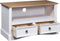 vidaXL - Tv-meubel - 91x43x56 - cm - Mexicaans - grenenhout - Corona-stijl - wit