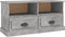 vidaXL - Tv-meubel - 93x35,5x45 - cm - bewerkt - hout - betongrijs
