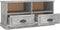 vidaXL - Tv-meubel - 93x35,5x45 - cm - bewerkt - hout - betongrijs