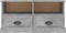 vidaXL - Tv-meubel - 93x35,5x45 - cm - bewerkt - hout - betongrijs