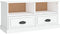 vidaXL - Tv-meubel - 93x35,5x45 - cm - bewerkt - hout - hoogglans - wit