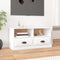 vidaXL - Tv-meubel - 93x35,5x45 - cm - bewerkt - hout - hoogglans - wit