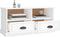 vidaXL - Tv-meubel - 93x35,5x45 - cm - bewerkt - hout - hoogglans - wit