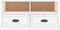 vidaXL - Tv-meubel - 93x35,5x45 - cm - bewerkt - hout - hoogglans - wit