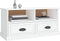 vidaXL - Tv-meubel - 93x35,5x45 - cm - bewerkt - hout - hoogglans - wit
