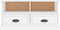 vidaXL - Tv-meubel - 93x35,5x45 - cm - bewerkt - hout - wit