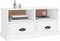 vidaXL - Tv-meubel - 93x35,5x45 - cm - bewerkt - hout - wit
