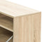 vidaXL - Tv-meubel - 95x35x36 - cm - bewerkt - hout - eikenkleurig