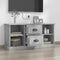 vidaXL - Tv-meubel - 99,5x35,5x48 - cm - bewerkt - hout - betongrijs