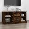 vidaXL - Tv-meubel - 99,5x35,5x48 - cm - bewerkt - hout - gerookt - eikenkleurig
