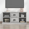 vidaXL - Tv-meubel - 99,5x35,5x48 - cm - bewerkt - hout - grijs - sonoma - eikenkleur