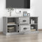 vidaXL - Tv-meubel - 99,5x35,5x48 - cm - bewerkt - hout - grijs - sonoma - eikenkleur