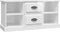 vidaXL - Tv-meubel - 99,5x35,5x48 - cm - bewerkt - hout - hoogglans - wit