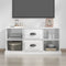 vidaXL - Tv-meubel - 99,5x35,5x48 - cm - bewerkt - hout - hoogglans - wit
