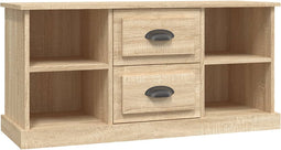 vidaXL - Tv-meubel - 99,5x35,5x48 - cm - bewerkt - hout - sonoma - eikenkleurig