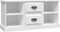 vidaXL - Tv-meubel - 99,5x35,5x48 - cm - bewerkt - hout - wit