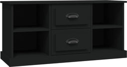 vidaXL - Tv-meubel - 99,5x35,5x48 - cm - bewerkt - hout - zwart