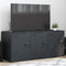 vidaXL - Tv-meubel - 99x39x44 - cm - staal - antracietkleurig