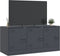 vidaXL - Tv-meubel - 99x39x44 - cm - staal - antracietkleurig