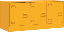 vidaXL - Tv-meubel - 99x39x44 - cm - staal - mosterdgeel