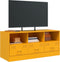 vidaXL - Tv-meubel - 99x39x44 - cm - staal - mosterdgeel