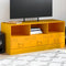 vidaXL - Tv-meubel - 99x39x44 - cm - staal - mosterdgeel